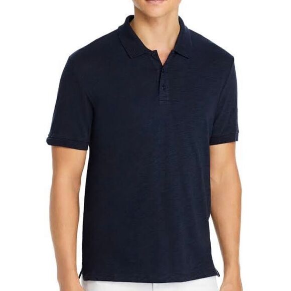 Vince Mens Dark Blue Polo Shirt size Medium - Picture 7 of 8